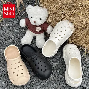 【Gift For Mom】MINISO Comfortable Clogs for Women Men - Lightweight Breathable Slip On Casual Summer Footwear Ideal for Beach Garden Use Flipflop#Summervibes