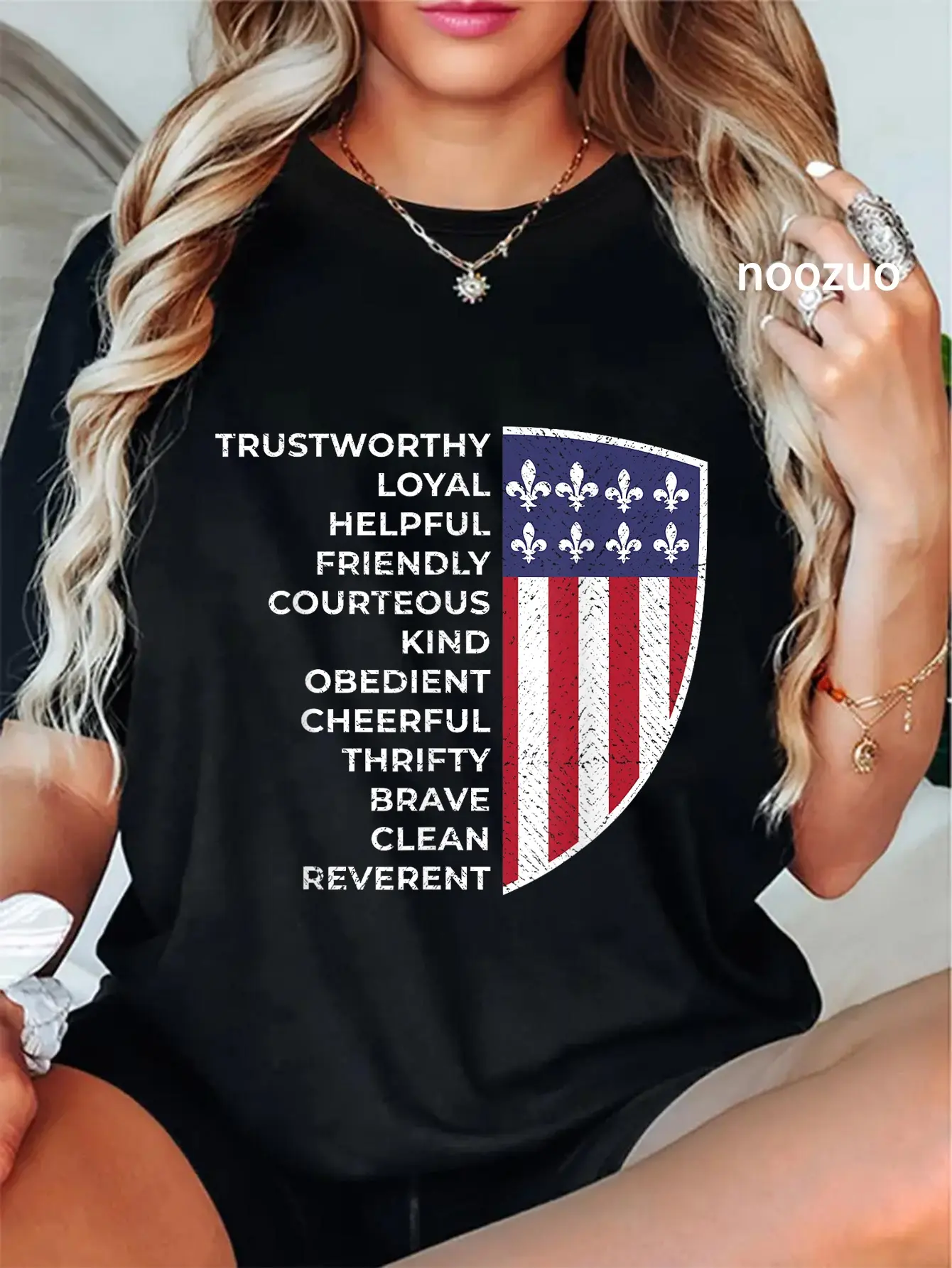 100% Cotton Unisex Scout Life Scouting Flag Lovers Hiking Happy Camper Camp T-Shirt