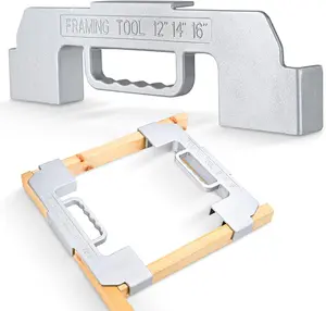 3 in 1 Framing Jig Tools,12",14",16" On-Center Stud Layout; Solid Cast ,UniversalFraming Tool for Walls,Roofs;Floors;Ladders