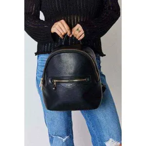 David Jones PU Leather Backpack - Stylish and Durable David Jones Leather Backpack