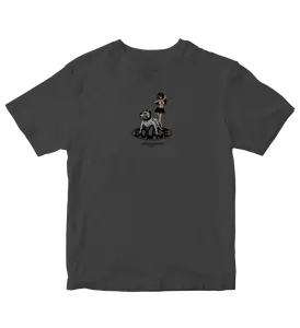 Oversized Heavyweight Solace Gray Dawg Tee - The Underground Graphic Design T-shirt