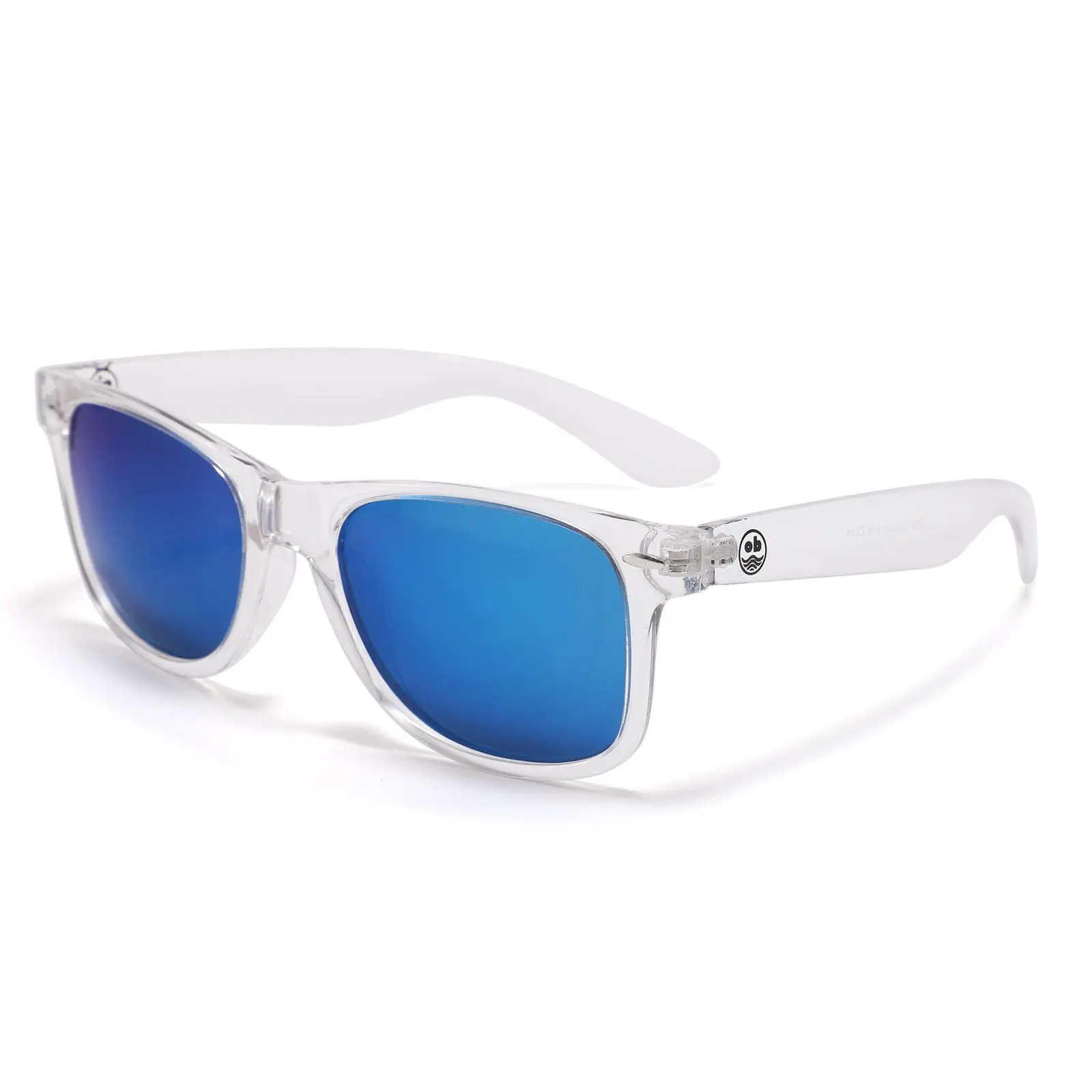 Cronkhite Clear Frame, Blue Mirror Lens