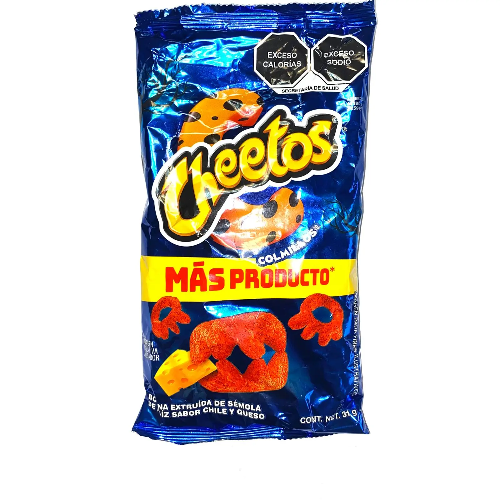 100 BAGS - CHEETOS COLMILLOS - 31 GRAMS PER BAG