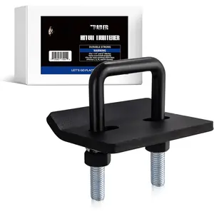 Hitch Tightener, Anti-Rattle Clamp for 1.25 and 2 inch Hitches, Heavy Duty Hitch Stabilizer, with Rubber Isolator and Anti-Rust Double Coating Protective, Black