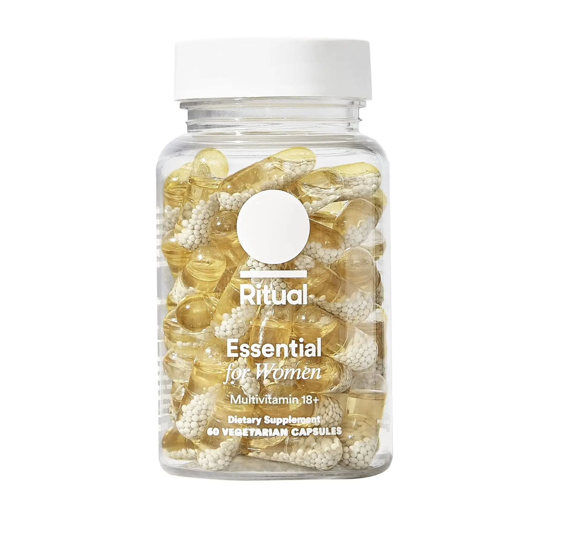 Ritual Women's 18+ Multivitamin - USP Verified - 60 Capsules - 30 Servings Clinical-Backed - Key Essential Vitamins and Minerals - Support Energy, Heart, Bone, Brain Health* - Vegan - Mint