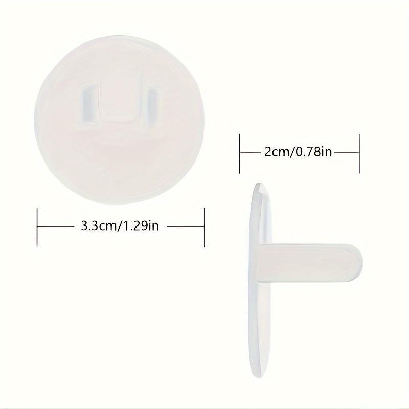 Clear Round 2 Holes Socket Covers 16/32/48/64 Pack Baby Safety Outlet Protectors Child Proof Electric Shock Prevention Plug Guards Home Electrical Safety Caps For Kids Toddlers Infants - YY