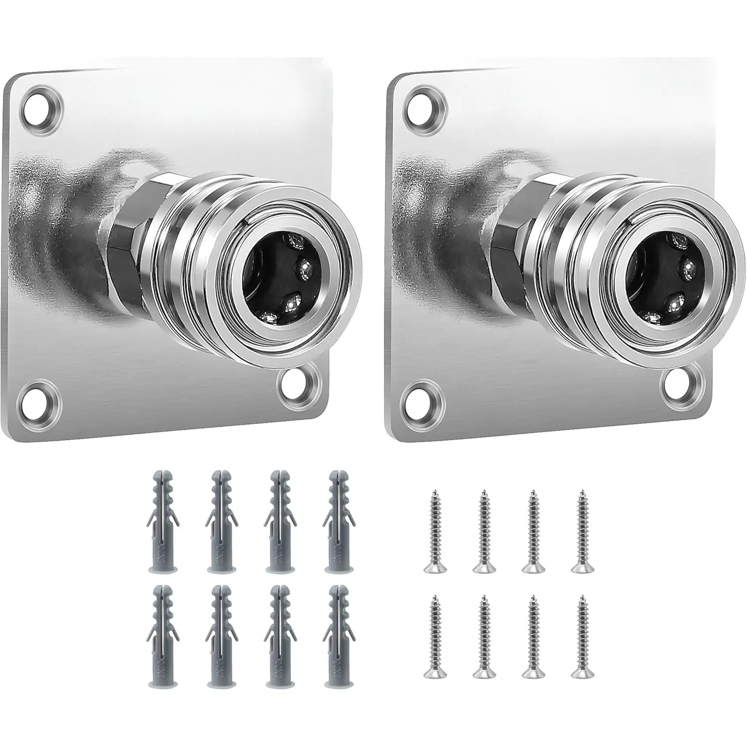 Washer  Cannon Holder, 1/4" Quick Connect Automatic  Cannon Mount, Stainless Steel  Washer Nozzle Tip Holder,  Washer Accessories Storage Rack 2 Pack