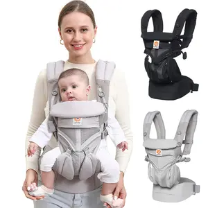 Ergonomic Multifunctional Baby Carrier, Multi-Pocket Infant Backpack, Suitable for Newborns to Toddlers 8-40 Lbs, Padded Straps, Waist Storage, Pacifier Ring, Hands Free Carrier