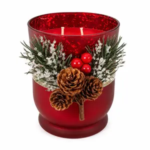 Crimson Noel Soy Candle I Limited Edition Holiday Collection I Sugar Plum