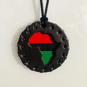 AfroPuff Small Classic Pan African Medallion