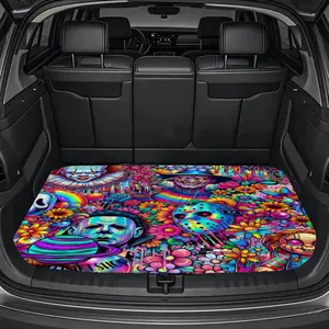Fit Car Trunk Liner Compatible for SUV, Sedan, Crossover & Off-Road Vehicles - Heavy-Duty All-Weather, Easy-Clean Durable Trunk Mat, Trunk, Cargo Liner (Fits Most) Car Interior Accessory