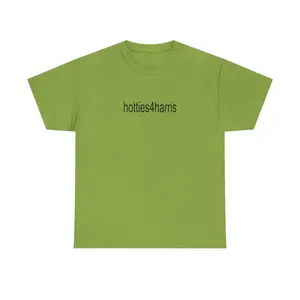 hotties4harris Unisex Heavy Cotton Tee Classic Fit kamala IS brat T-shirt chartreuse