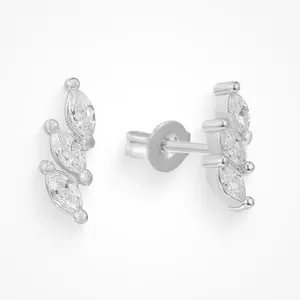 EVRY JEWELS Gold or Silver Plated Women's Hypoallergenic Mesmerized Earrings