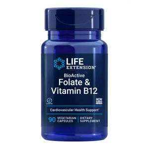 Life Extension BioActive Folate & Vitamin B12 90 Vegetarian Capsules