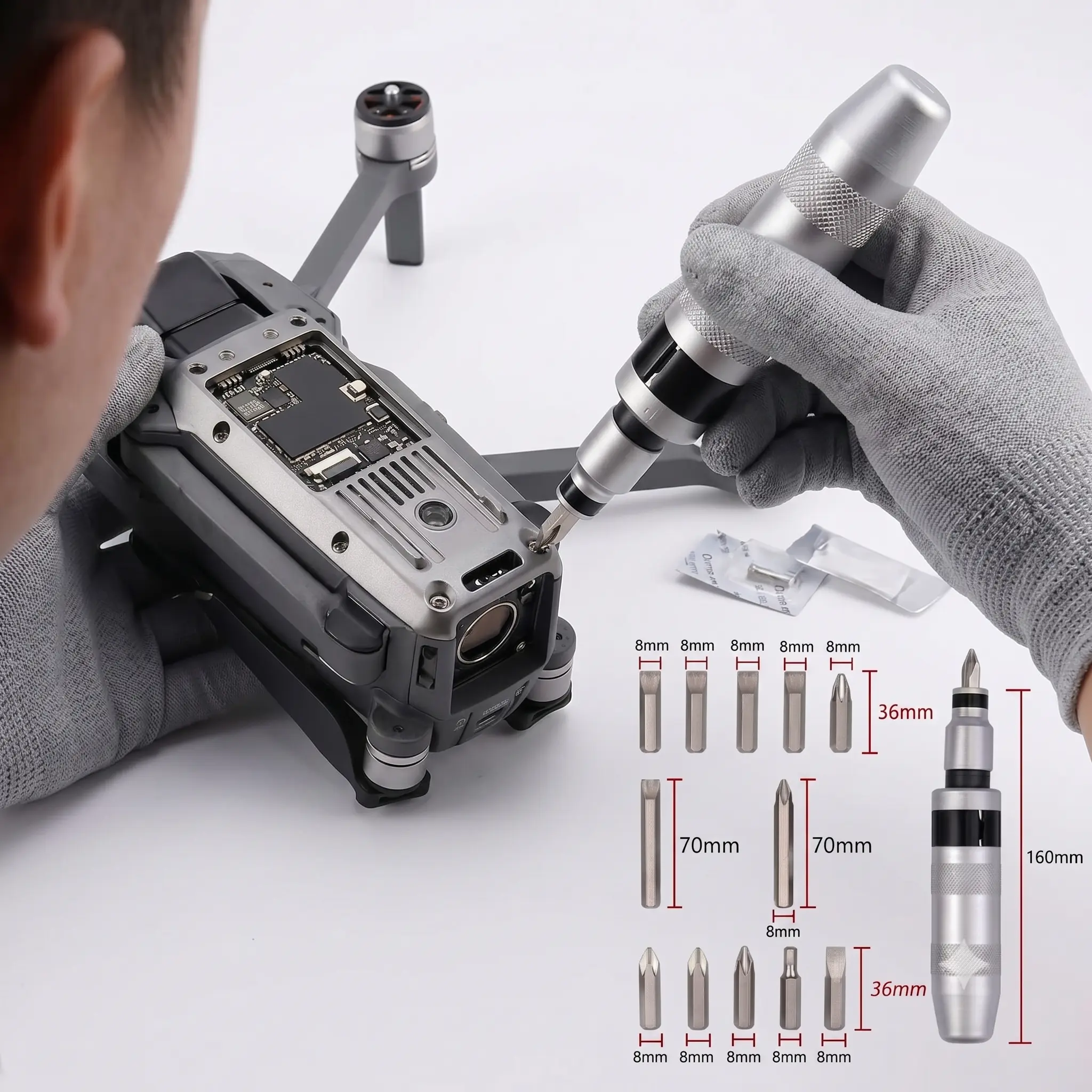 13-Piece Professional High Torque Impact Screwdriver Extractor Set - Manual Stripped Screw Remover with Metal Case, Automotive Tools, Home Improvement Screwdrivers
