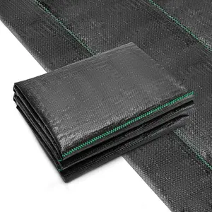 Heavy Duty Woven Garden Weed Barrier Control Fabric, 6.5FT x 32FT Ground Cover with Geotextile Decorative Fences for Home Improvement & Garden Supplies for Summer Garden Projects, Tomato Plant Support & New Home Yard Setup, summerwins Deals For You
