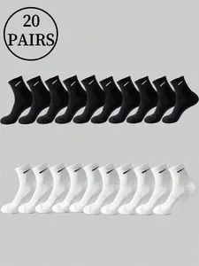 Men Women Sport Socks, Sports Athletic Socks, Block Design, Breathable Comfortable Daily Wear, Casual Sports Footwear