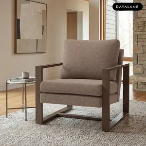 [Mother'sDayGift]DAYALANE Eddie Lounge Armchair Modern Accent Chair for Living Room with Wood Frame and Soft Upholstery