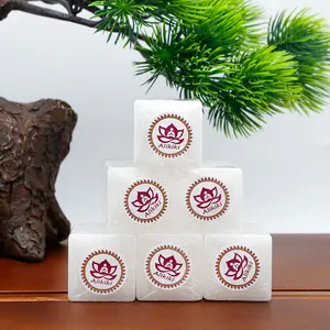 64-Tablets 1LB Natural Camphor Blocks – Refined Pure Camphor Cubes for Indian Pooja Alcanfor Tablets Religious Purpose Kapoor for Pooja Odor Eliminator Incense Ideal Indian Ritual Staff (454G) Household Items Home