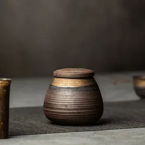 Wabi-Sabi  Petite Handmade Tea Jar