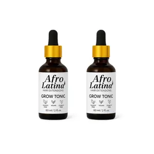Afro Latina Scalp & Strength Tonic Trio 60ml Lightweight Botanical Mist Vegan Sulfate-Free Clean Hair Care with Rosemary Extract