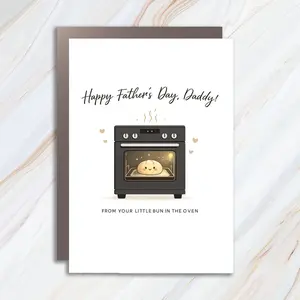 Father's Day Greeting Card From The Bump For Expecting Dads FC21 | Gift Card with Envelope