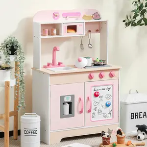 Wooden Play Kitchen for Kids - Premium Toddler Pretend Play Cooking Set - Includes Stove,, and Accessories for Boys and Girls.