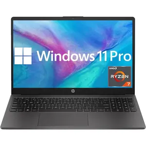 HP 255 G10 Business Laptop, 15.6" FHD, AMD Ryzen 7 7730U (16GB/32GB RAM | 512MB/1TB/2TB SSD), Numeric Keypad, Webcam, Windows 11 Pro, WiFi 6& Bluetooth with LTP Accessory Kit