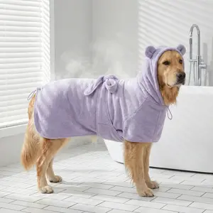 Pet Towel Quick-Dry Superfine Fiber, Absorbent Pet Bath Towel, Dog Grooming Cloth, super absorbent pet bathrobes suitable for small, medium, and large dogs, quick-drying, adjustable design, perfect for pet dogs.