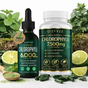 High-concentration chlorophyll set｜Liquid 6000mg + Capsule 7500mg｜Antioxidant｜Improve immunity｜Cellular energy