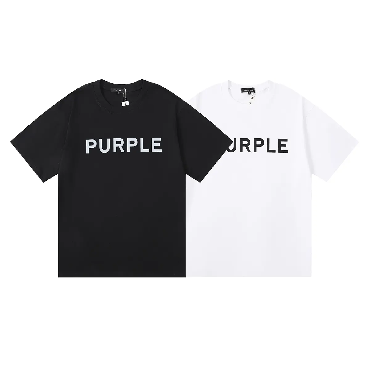 Men's Purple Short-Sleeve Graphic T-Shirt - Vintage Fashion Print Clothes for Y2k Hip Hop Rapper Casual Summer Wear