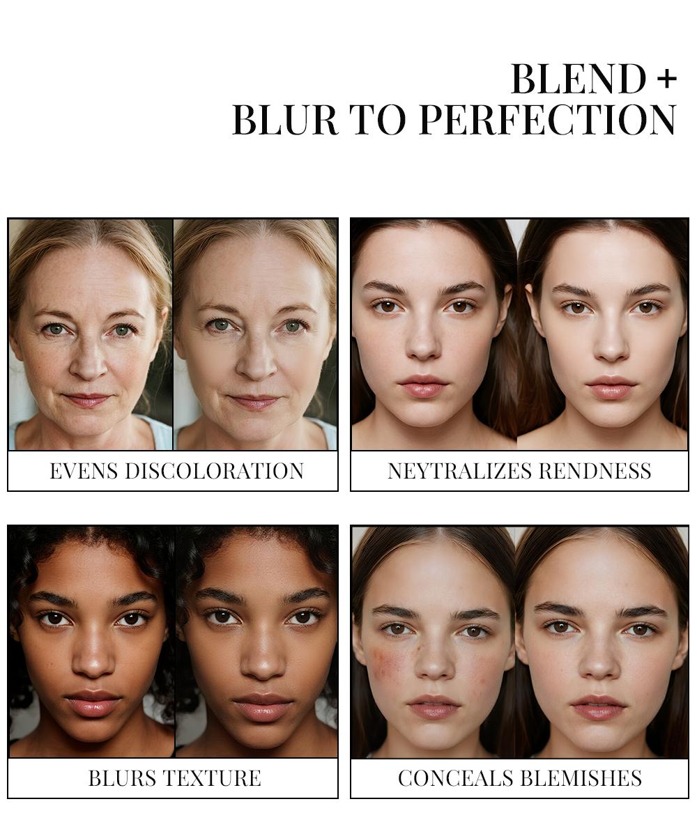 PHOFAY 2-in-1 Sunscreen Foundation SPF 30 Covers Acne Scars & Redness Natural Finish Blue Light Protection