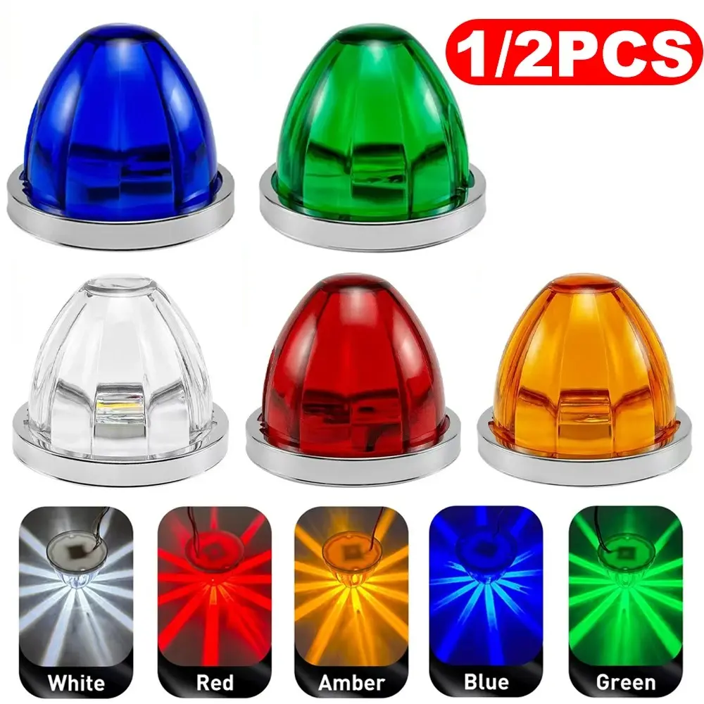 12V 24V Big Watermelon Led Marker Light Turn Signal Lamp Indicators Warning Light For Truck Trailers Caravan Bus Van Lorry