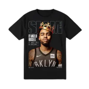 SLAM D’Angelo Russell It Was All A Dream shirt, Vintage Basketball Graphic shirt for Streetwear Fans, Retro Game Day Outfit Gift