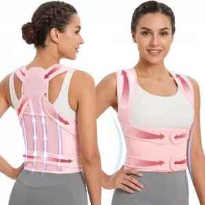 Adjustable Posture Corrector Back Brace, Comfortable Shoulder Straightener for Back Pain Relief, Full Back Support for Hunchback & Spine Alignment, Unisex