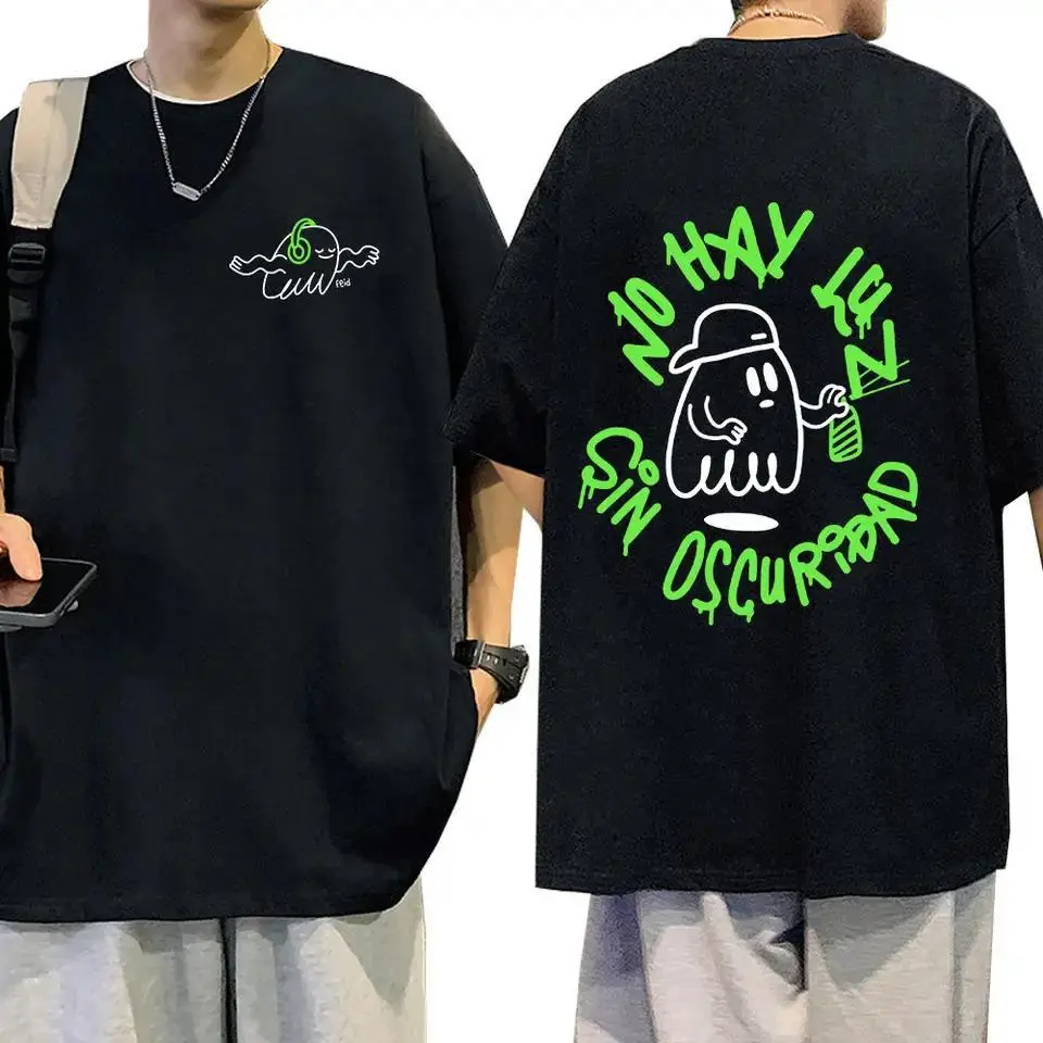 [Sale Up To 30%] Feid Ferxxo No Le Temas A La Oscuridad Oversized Hip Hop Cotton T-Shirt