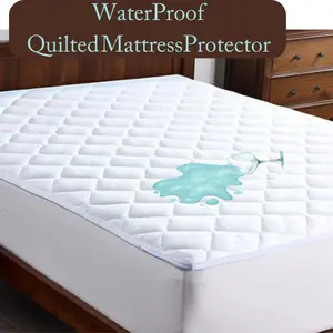Quilted Cover Pad - Waterproof Mattress Protector with Elastic Band, Full Twin, King & Calfornia-King, Hotel Quality, Breathable Vinyl Design