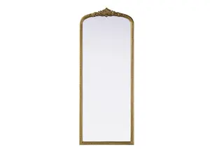 Elegant Decor MR7F2460AB 24 x 60 in. Naomi Vintage Resin Mirror - Antique Brass
