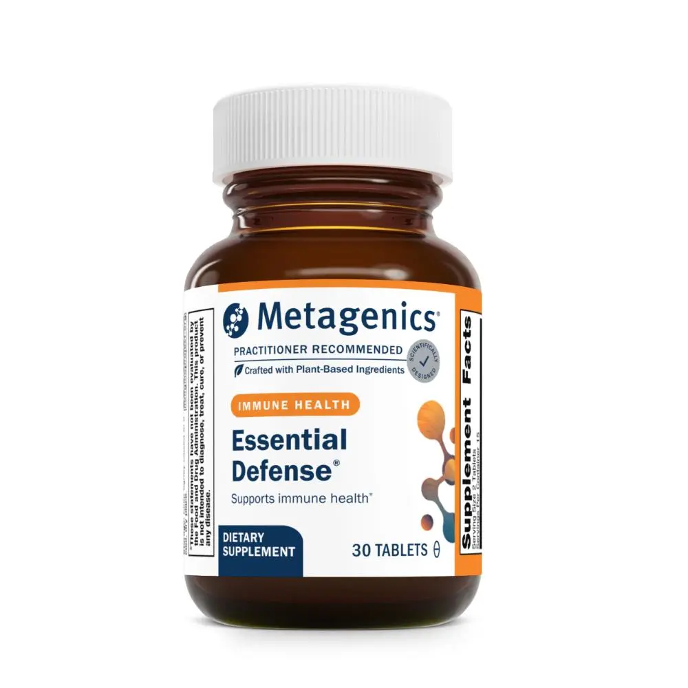 Metagenics Essential Defense - Immune Support Supplement with Licorice Root, Ginger & Isatis - Traditional Chinese Herbal Formula for Respiratory & Immune Health - 30 Tablets
