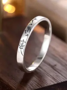 1pc Rose Flower Ring For Women For Wedding Engagement Anniversary Jewelry Valentine's Day Gift