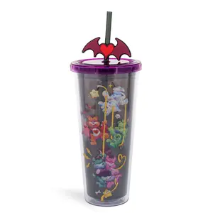 Care Bears x Universal Monsters 24-Ounce Carnival Cup With Lid and Straw Topper