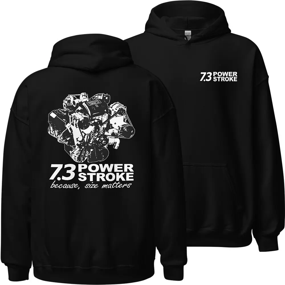7.3 Powerstroke Men's Diesel Truck T-Shirt Sweatshirt Hoodie 2 Sided