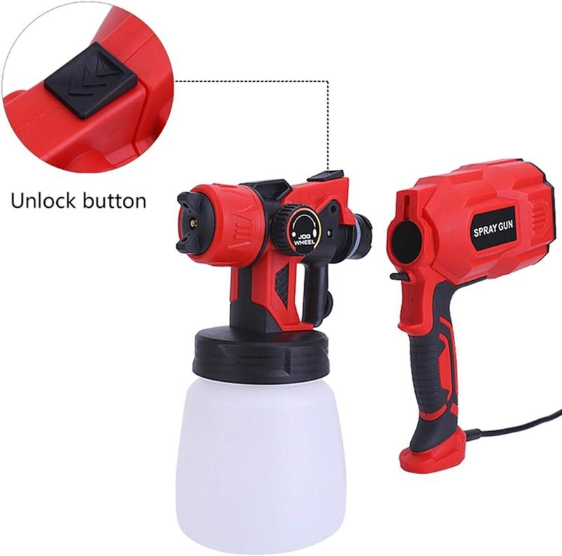 Spray Gun,  Paint Sprayer for Walls, Furniture, Cars, 550W