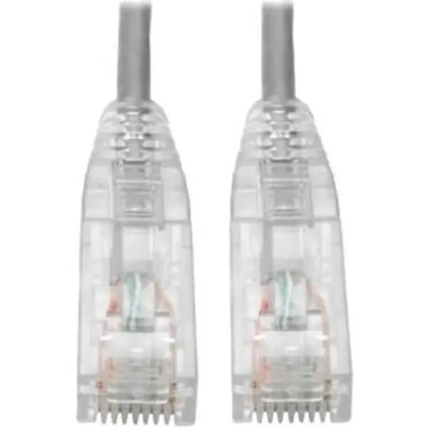 Tripp Lite N201-S10-GY CAT6 UTP RJ45 Molded Slim Gigabit Patch Cable, Gray