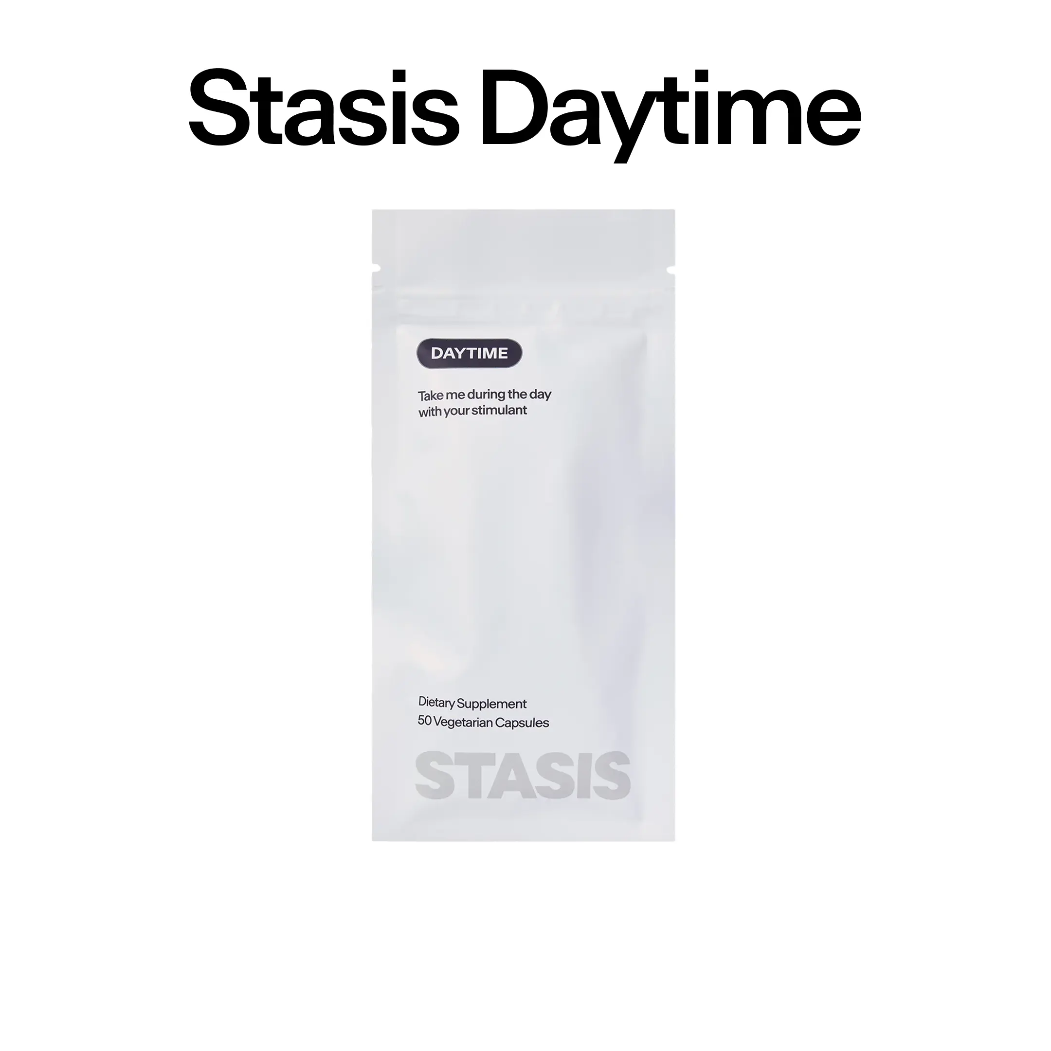 STASIS Day to Balance Your Stimulant Routine - Steady Energy and Focus for Stimulant Users - 25 Servings with Nootropics Adaptogens - Support Healthy Brain Function