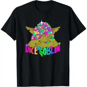 Cotton Graphic Tees Streetwear Gifts Dice Goblin T-Shirt