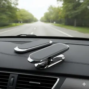 Magnetic Car Phone Mount, Car Cellphone Mount, Universal, Anti-Slip Shockproof Hold, Compatible with Car SUV Truck, 360° Rotation Gravity Sensor, Easy Install Portable & Durable Accessory, Non Slip Holder Car Phone Holders