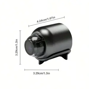 3pc Mini WiFi Surveillance Camera Set ，2.4G WiFi with Night Vision, Home Security Cameras with Wide-Angle Monitoring Connection Portable