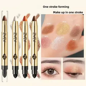 Dual-ended highlighter eyeshadow pencil pearlescent,delicate,shimmering, brightening,long-lasting,non-smudging Glitter Eyeshadow Stick, Eye Shadow Makeup