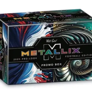 Wild Card 2024 Metallix Football Pro-Look Promo Box - 2025 Edition Collectible Sports Trading Card Pack